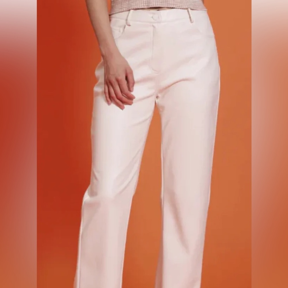 Lucy Paris Cream Straight Leg Pants